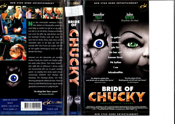 BRIDE OF CHUCKY (VHSomslag)