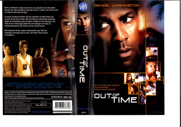 OUT OF TIME  (VHS)