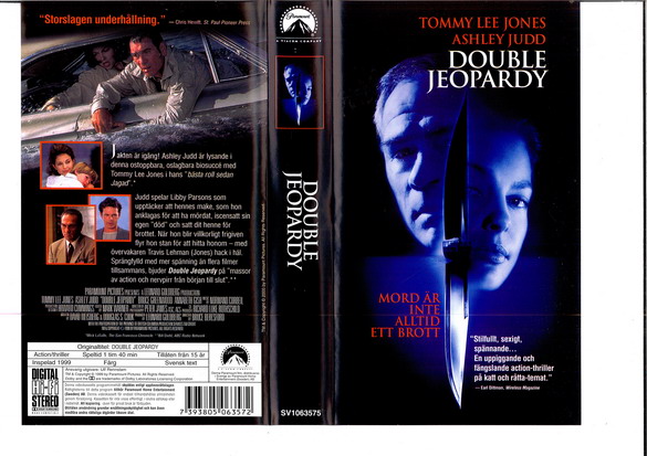DOUBLE JEOPARDY  (VHS)