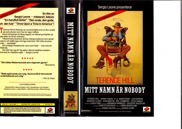 MITT NAMN ÄR NOBODY (VHS)