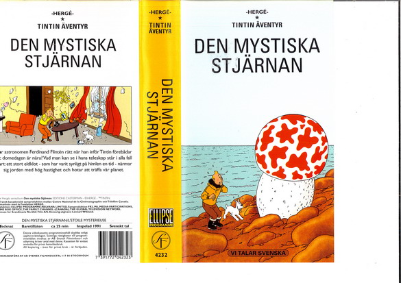 TINTIN: DEN MYSTISKA STJÄRNAN (VHS)