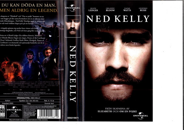 NED KELLY (VHS)