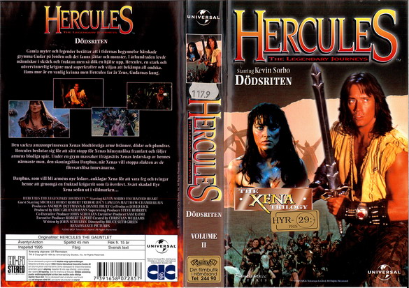HERCULES vol 2 DÖDSRITEN (VHS)