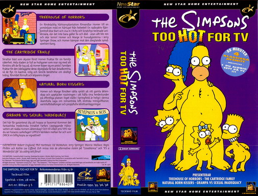 SIMPSONS: TOO HOT FOR TV (Vhs-Omslag)