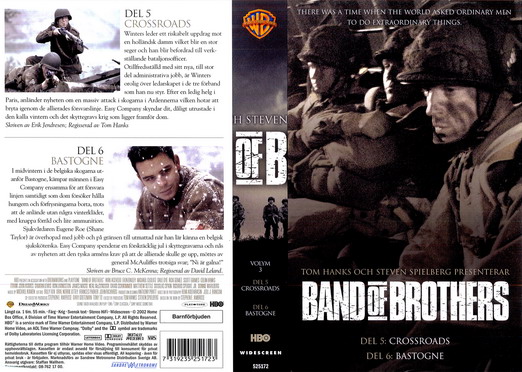 BAND OF BROTHERS VOLYM 3 (vhs-omslag)