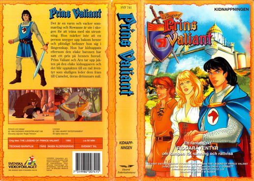 SVF 741 PRINS VALIANT: KIDNAPPNINGEN (VHS)