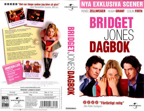 BRIDGET JONES DAGBOK (VHS)