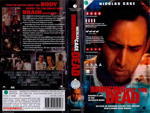 BRINGING OUT THE DEAD (VHS)