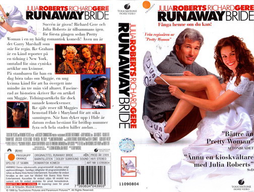 RUNAWAY BRIDE (VHS)