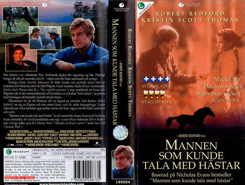 MANNEN SOM KUNDE TALA MED HÄSTAR (VHS) ny
