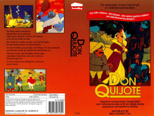 DON QUIJOTE(vhs-omslag)