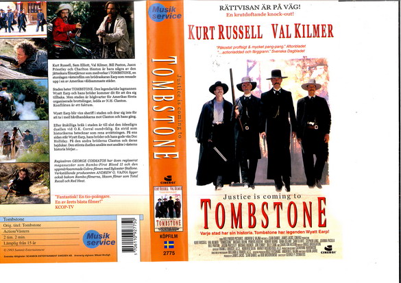 TOMBSTONE (VHS)