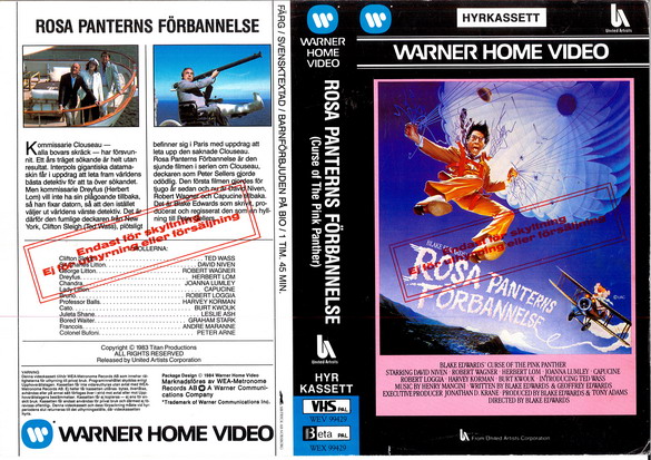 ROSA PANTERNS FÖRBANNELSE (VHS)