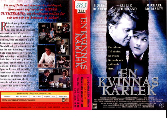 EN KVINNAS KÄRLEK (vhs-omslag)
