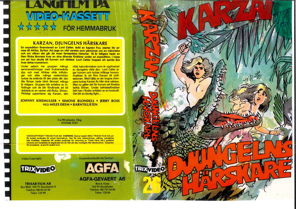 26 KARZAN-DJUNGELNS HÄRSKARE (VHS)
