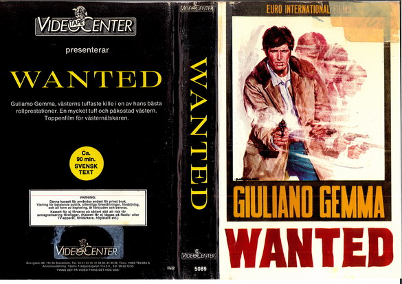 WANTED (Vhs-omslag)