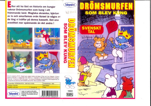 DRÖMSMURFEN SOM BLEV KUNG (VHS)