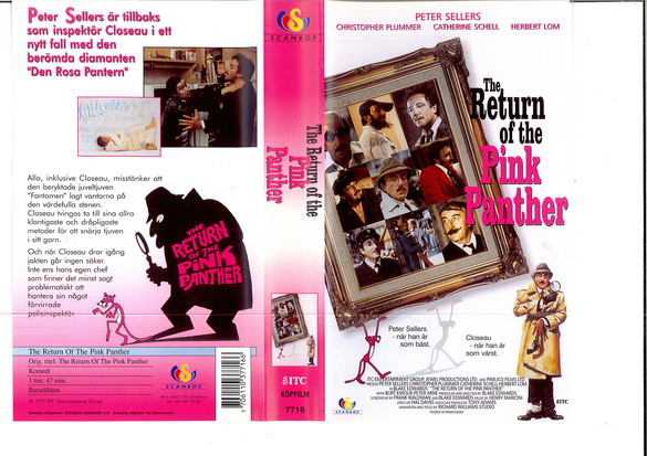 RETURN OF THE PINK PANTHER (VHS) ny