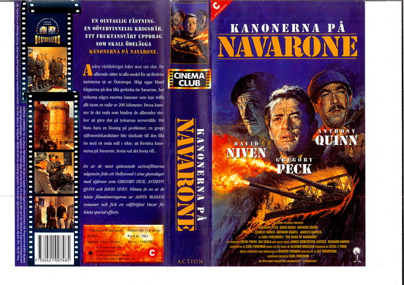 KANONERNA PÅ NAVARONE (VHS)