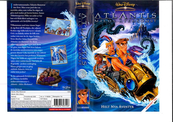 ATLANTIS: MILOS ÅTERKOMST (VHS)
