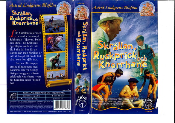 SKRÅLLAN, RUSKPRICK OCH KNORRHANE (VHS)