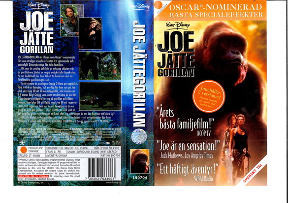 JOE JÄTTEGORILLAN (VHS)