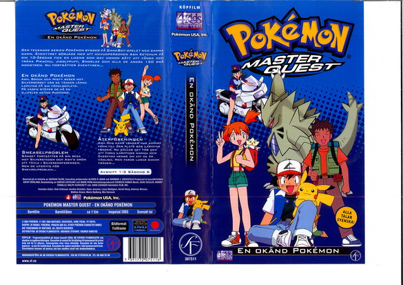 POKEMON MASTER QUEST - EN OKÄND POKEMON (VHS)