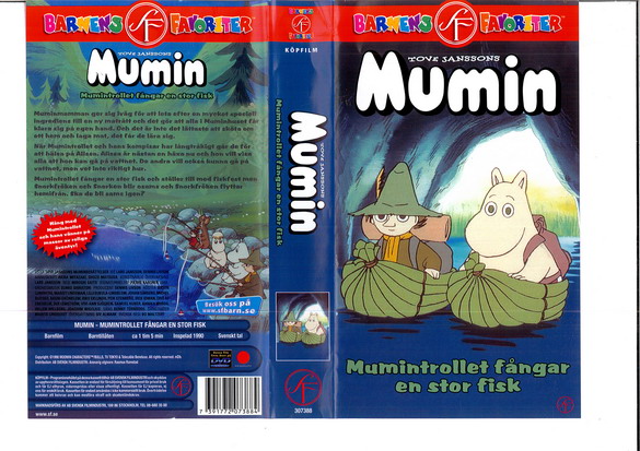 MUMIN MUMINTROLLET FÅNGAR EN STOR FISK (VHS)