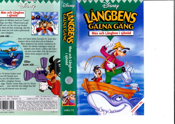 LÅNGBENS GALNA GÄNG: MAX OCH LÅNGBEN I SJÖNÖD (VHS)