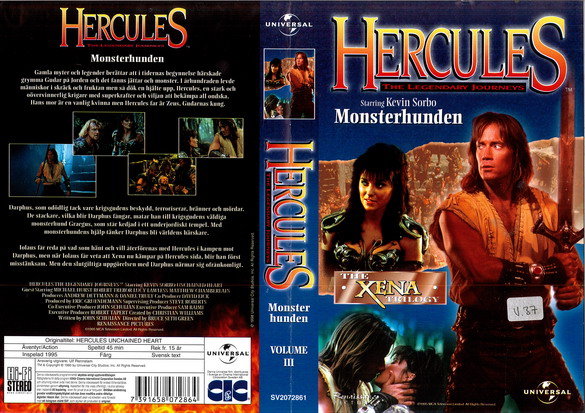 HERCULES VOLUME 3 (vhs-omslag)