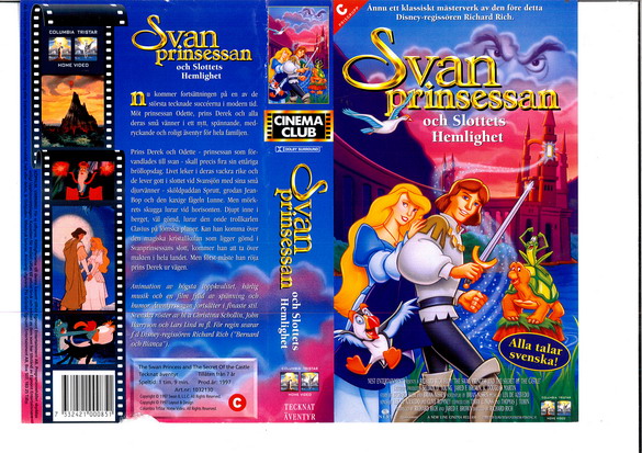 SVANPRINSESSAN SLOTETS HEMLIGHET (Vhs-Omslag)