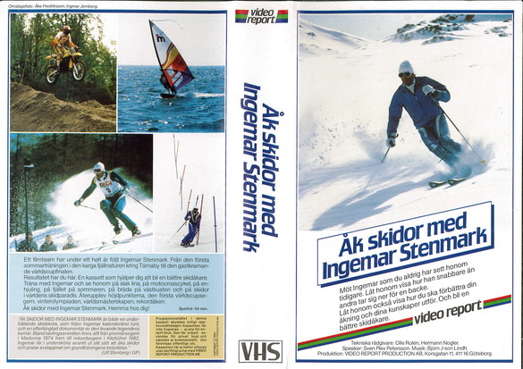 ÅK SKIDOR MED INGEMAR STENMARK  (VHS)