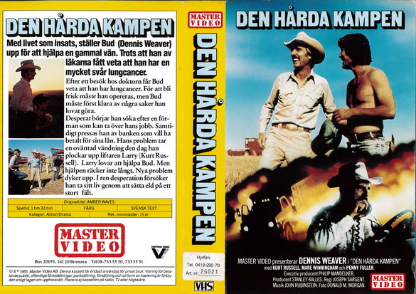 DEN HÅRDA KAMPEN (Vhs-Omslag)