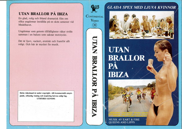 UTAN BRALLOR PÅ IBIZA (Vhs-Omslag)