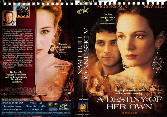 A DESTINY OF HER OWN (vhs)