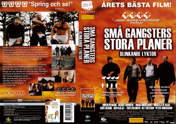 SMÅ GANGSTERS STORA PLANER (vhs-omslag)