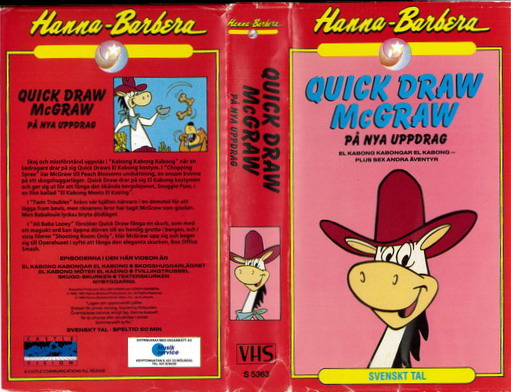 QUICK DRAW PÅ NYA UPPDRAG  (VHS)