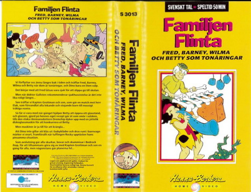 FAMILJEN FLINTA: FRED,BARNEY,WILMA OCH BETTY SOM TONÅRINGAR (VH