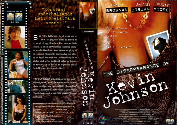 DISAPPEARANCE OF KEVIN JOHNSON (Vhs-Omslag)