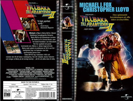 TILLBAKA TILL FRAMTIDEN 2(VHS)
