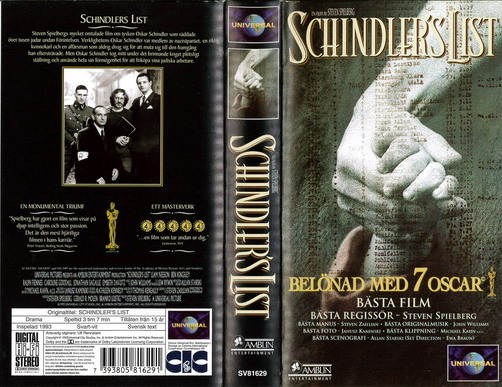 SCHINDLERS LIST(VHS)