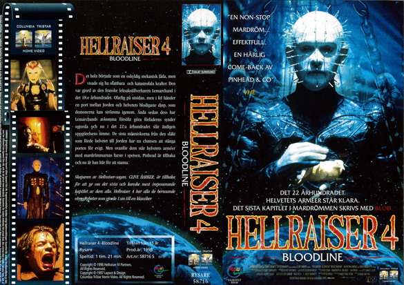 HELLRAISER 4 (Vhs-Omslag)