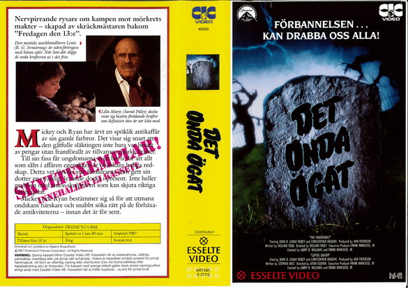 21112 DET ONDA ÖGAT (VHS)