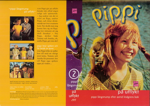 PIPPI LÅNGSTRUMP 2 (Vhs-Omslag)