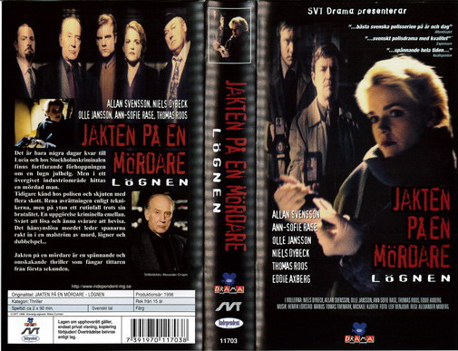 JAKTEN PÅ EN MÖRDARE - LÖGNEN (VHS) ny
