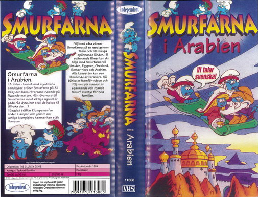 SMURFARNA I ARABIEN(VHS)