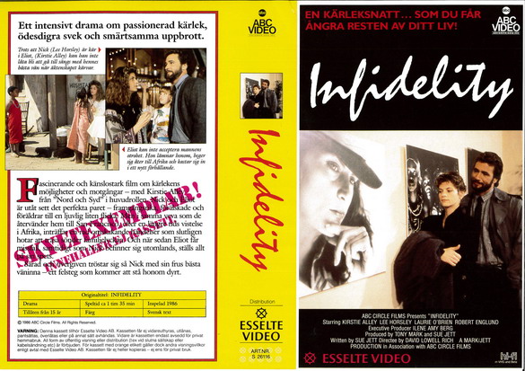 INFIDELITY (Vhs-Omslag)