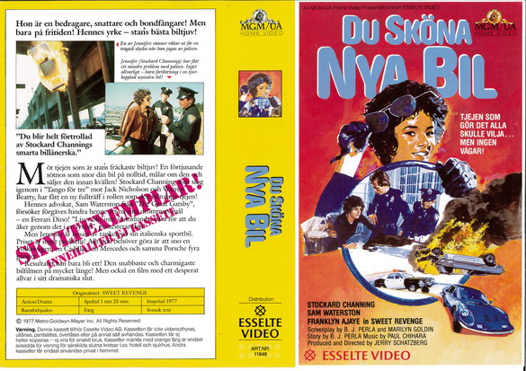 DU SKÖNA NYA BIL (Vhs-Omslag)