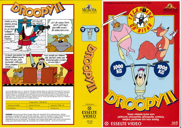 DROOPY 2 (Vhs-Omslag)