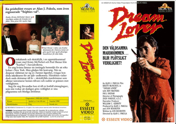 27060 DREAM LOVER (Vhs)